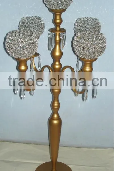 WEDDING CANDELABRA,CRYSTAL CANDELABRA, GOLDEN CANDELABRA