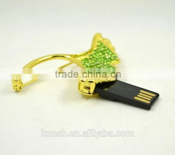 Leaf Shape Pin Usb Flash Drive photo-3