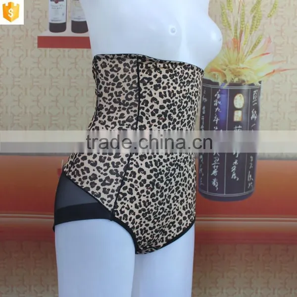 Leopard Print High Waist Shaper,mature Sexy Mesh Shaperwear Transparent photo-2