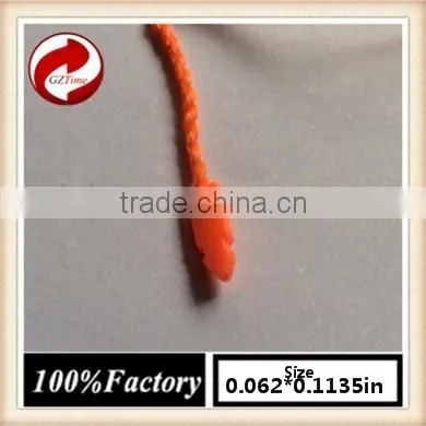 Quality String Seal Tag, Hang Tag String, Garment Plastic Seal Tag/ Fluorescent Orange String Seal String Tennis photo-2