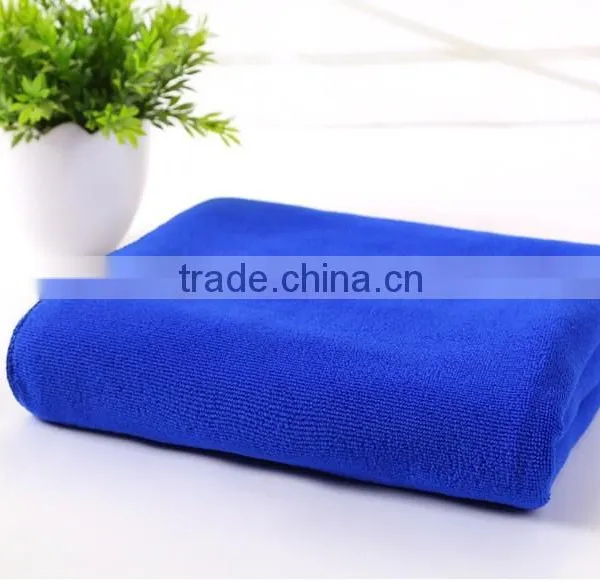 Soft Water Absorption Plain Dyed Knitted Microfiber Towel