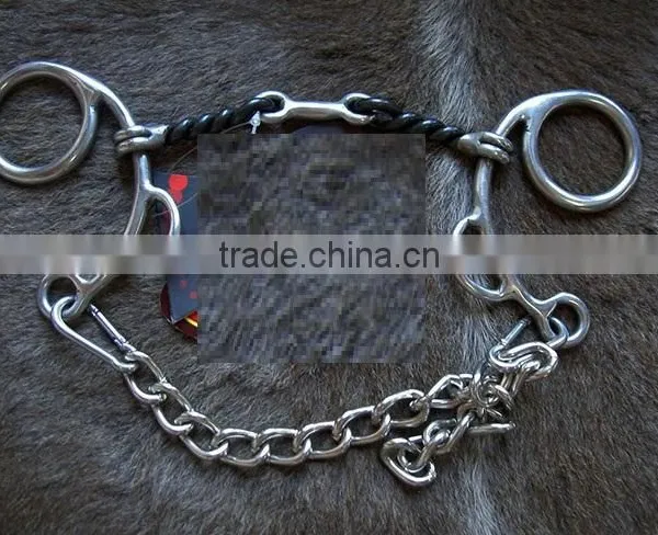 Horse Twisted Dog Bone Gag Bit Veterinary Instruments and Equipment Best Quality