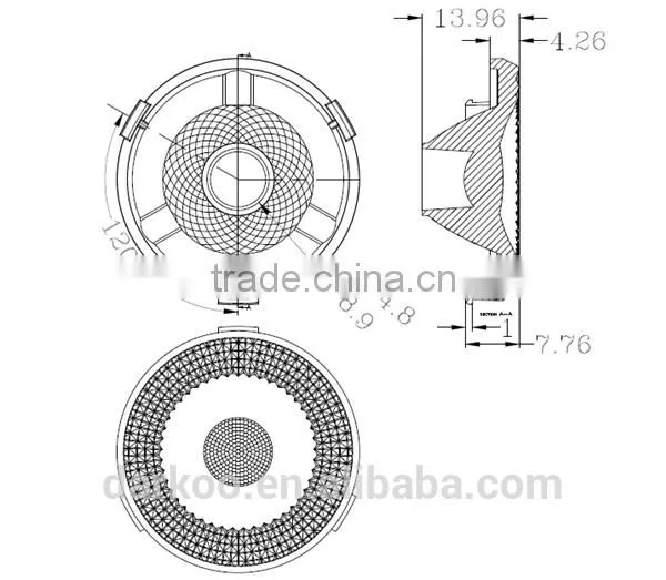 2015 Edison New Product Led COB Lens 18 Degree DK3518-JC-4S photo-2