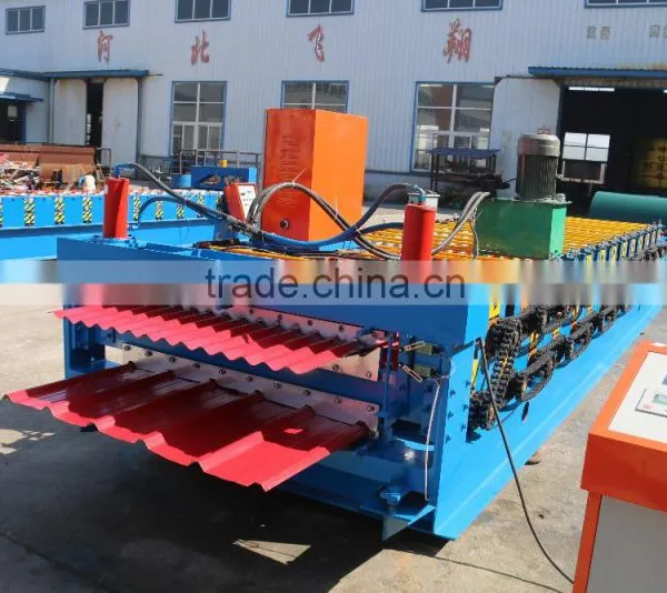 Corrugated Sheet Metal Roof Making Machine, Double Layer for Corrugated and Trapezoidal Roof Tile Machine Most Popular photo-2