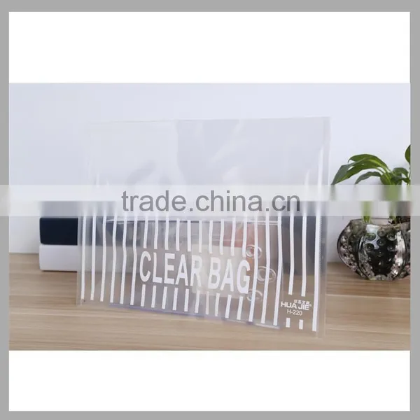 Transparent Plastic my Clear Bag a4 Plastic Clear File Folder Carrying Case Document Holder Sheet Protector With Lock photo-4