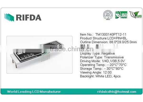 Negative VA Type LCD Display High Contrast Ratio Lcd Panel for Car Airconditioner photo-2