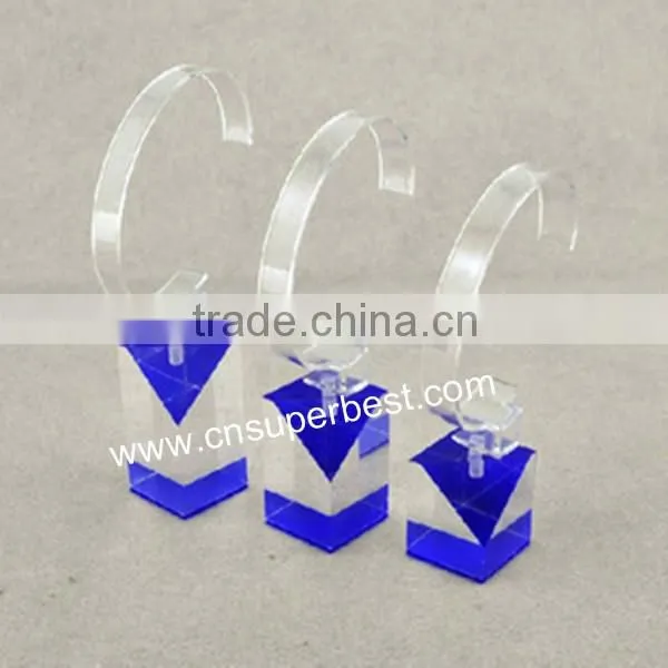 C Shaped Clear Acrylic Watch Display Stand photo-4