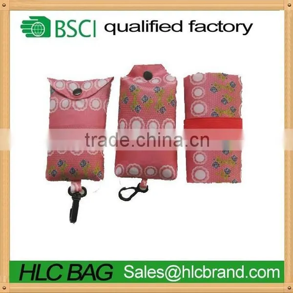 Holy Luck Folding Reusable Tote Bag Wtih Small Pounch Wholesale Eco Bag photo-2