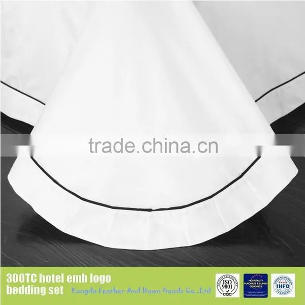 Embroidery Bed Sheet Luxury Hotel Bedding 100% Cotton Manufacturer in China photo-3