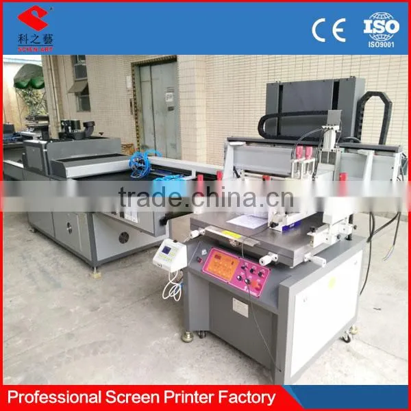 Paper Flat Spot uv Semi-automatic Silk Screen Printing Machine for Sale