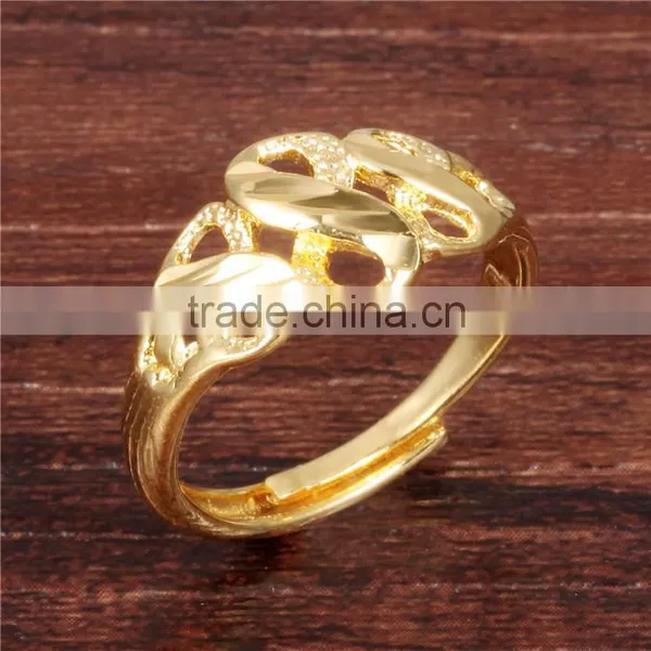 2016 Brass Fashion 18K Gold Plated Jewellery Infinity Symbol Ring photo-2