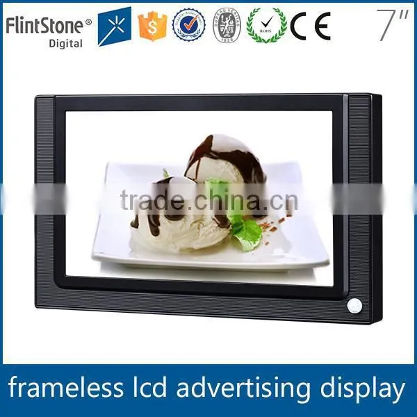 FlintStone 7 Inch Coffe Vending Machine Narrow Bezel Lcd Advertising tv photo-5
