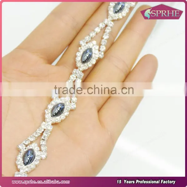 High Quality Rhinestone Head Piece Chain Diamante Cup Chain photo-6