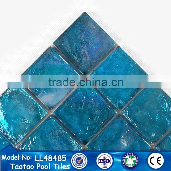 Foshan Tileeasy Company Price for Blue Glass Mosaic Tile in Italian photo-4