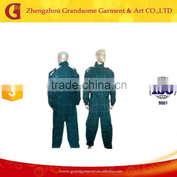 Safety Coveralls With Refective Tapes Workwear Overalls With Contrast Color Thread photo-3