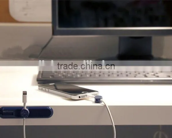 Creative Smart Magnetic Desktop Wire Cable Clip Cable Organizer photo-3