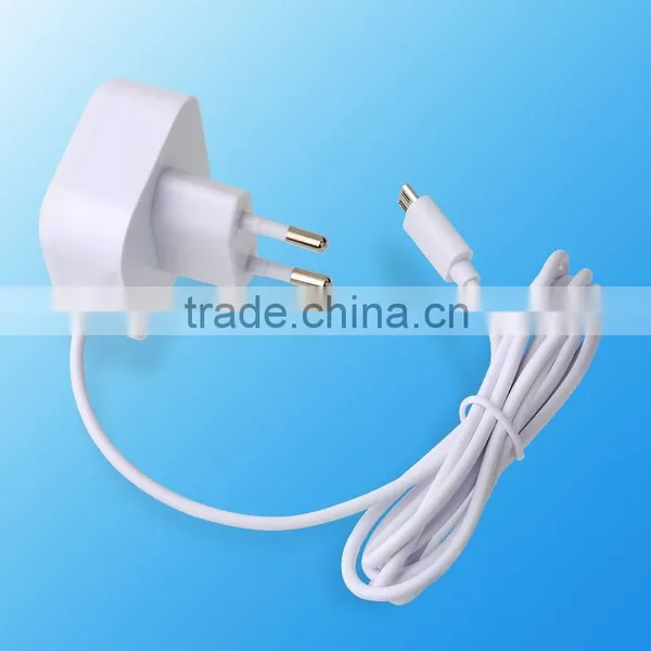 EU Plug 5V / 2.4A Multi Usb Micro Travel Charger for Mobile Phone photo-2