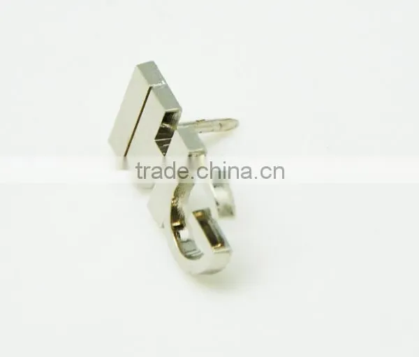 Promotional Gifts Hard Sliver Plating Letter Metal Pin Badge photo-2