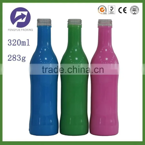 Cheap Colourful 320ml Glass Wine Bottles