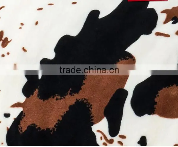 Cute Cow Pattern Coral Fleece Blanket photo-3
