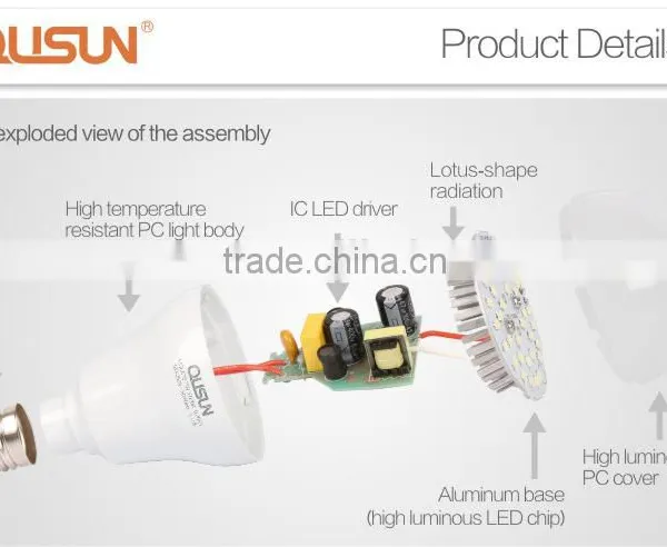 QUSUN LED 9W Bulb, LED Bulb E27 B22 Base , 90lm/w Real Lumen Output Superior Solution photo-2