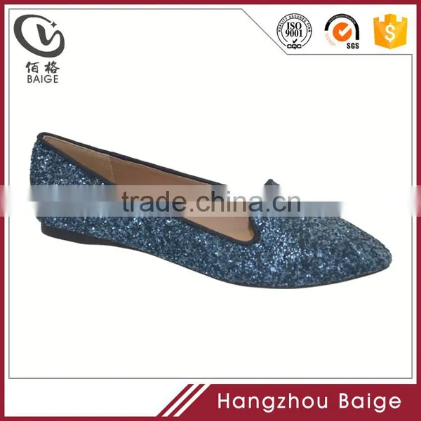 China Shoe Factory Pointed Toe Women Flat Shoes