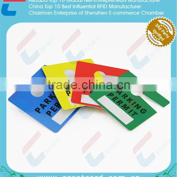 Customized Plastic Hang Tags for Parking Permit photo-3