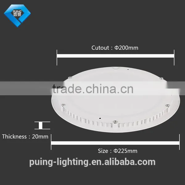 Ultra Thin Recessed Aluminum Ally 4w 6w 12w 18w 24w Round Led Panel Light photo-4