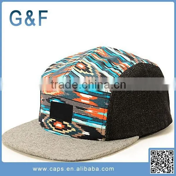 Custom Printed Blank 5 Panel Snapback Hat photo-4