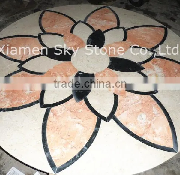 sky07 floor pattern water jet marble