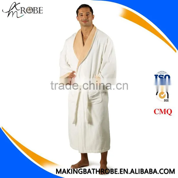 Terry Cloth Robes Wholesale Spa Robes Terry Bathrobe With Hook and Loop Quality Choice photo-2