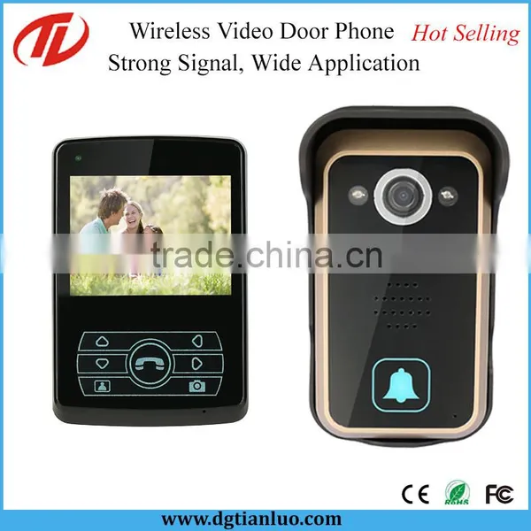 3.5" Color Monitor 2.4G Digital Wireless Smart Video Door Phone Doorbell