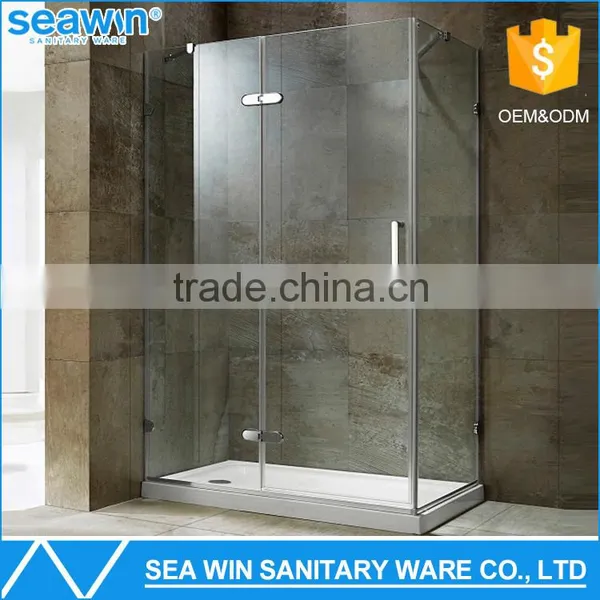 Factory Sale Customize OEM Service Hinge Style Bathroom Frameless Enclosed Shower Cabin