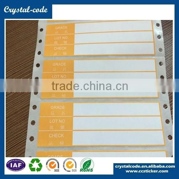 Custom Die Cut Various Materials Perforated Adhesive Label photo-4