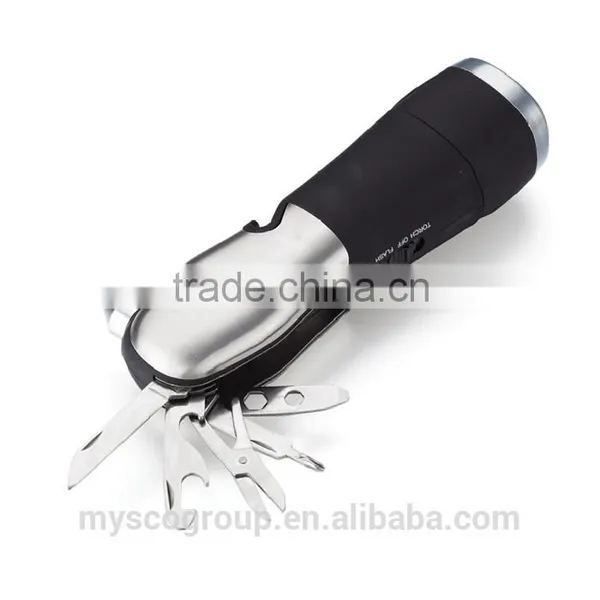 Multi Tool Plastic Portable Cutting Torch Led Flashlight With Hammer & Seat Belt Cutter/Hand Tool Sets