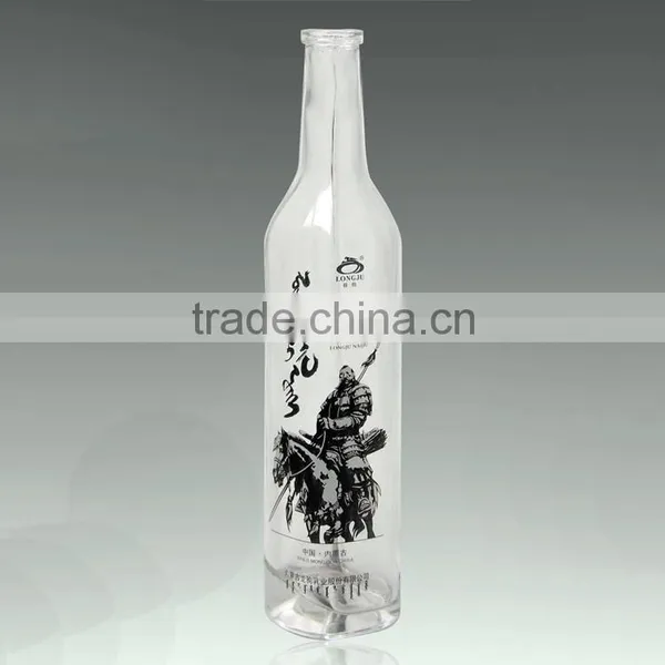 Workable Price High Moods Frosted Alcohol Glass Bottle Frosted Vodka 500ml Beverage Bottle photo-2