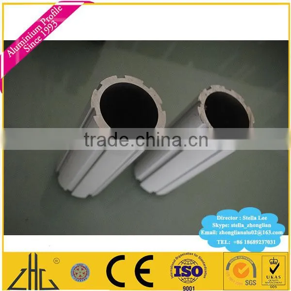 White Powder Coated Aluminium Tube/ 28mm, 21mm, 22mm, 25mm, 32mm, 50mm, 55mm Aluminium Tube Factory/ 6061 Knurled Aluminium Tube photo-4