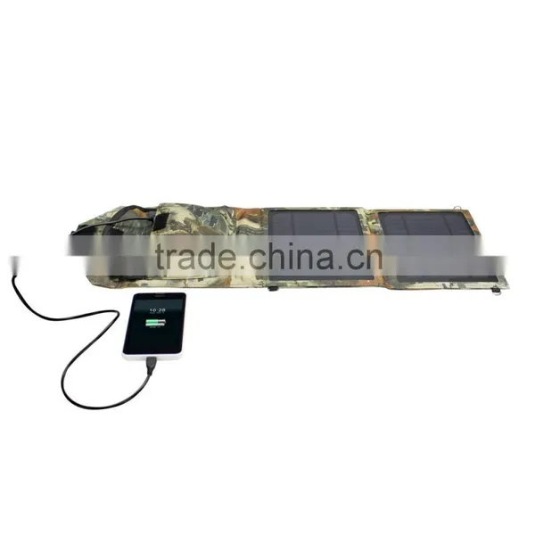 ShenZhen Factory Portable 7W Solar Charger, Full-certified Solar Foldable Charger For Mobile photo-2
