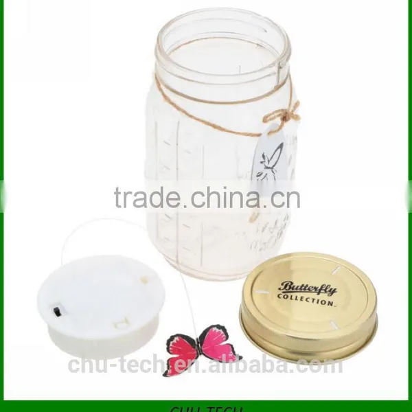 Electronic Butterfly Jar Butterfly Bottle With LED Light photo-4