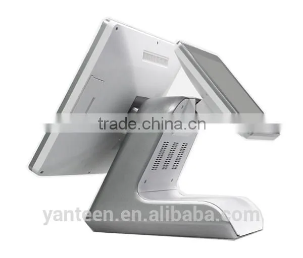 Chain Stores 15inch POS Terminal Dual Touch Screen All in One With 15inch Touch Screen+9.7inch Touch Screen photo-4