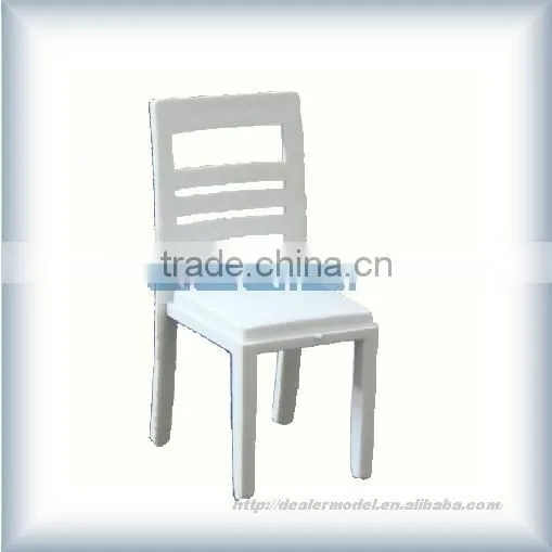 Building Material ABS Furniture White Chair photo-3