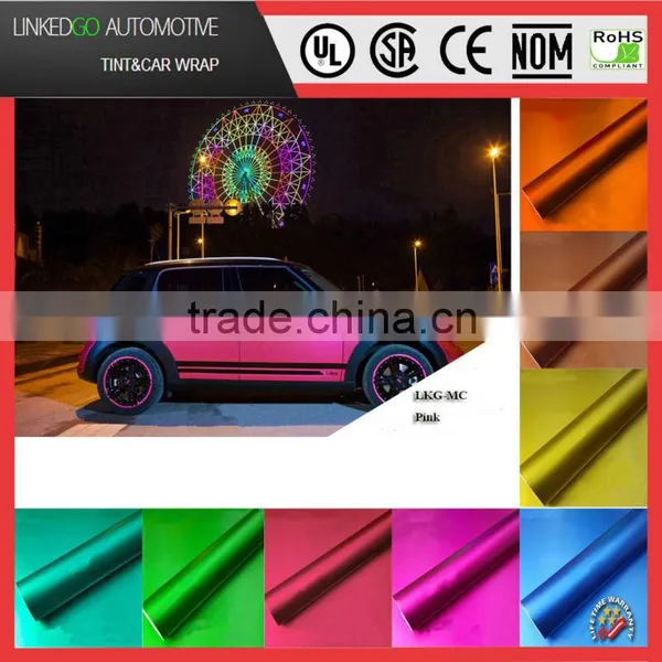 Most Popular 1.52*20m Waterproof Matte Metallic Vinyl With Air Bubble Channel Car Body Sticker