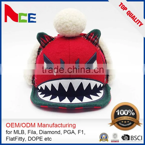 Winter Cap Plush Animal Cap / Hat With Earflaps Winter Sports Caps