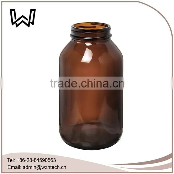 500ml Amber Wide Mouth Glass Bottle for Tablet