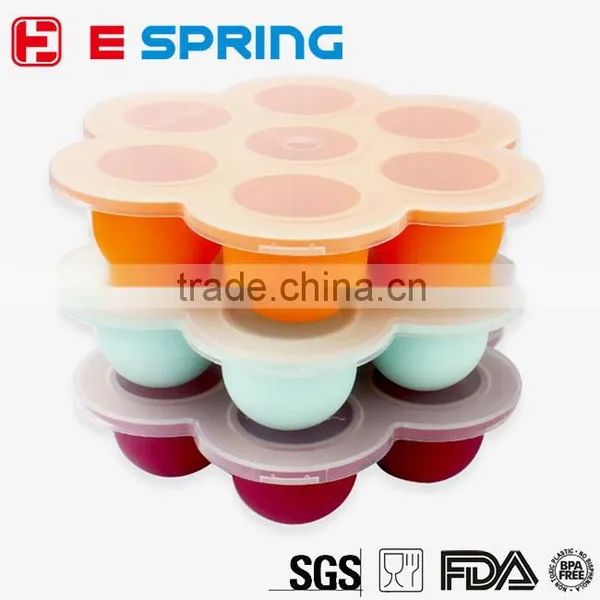 Family Use Creative 3D Ball Shape Sphere Ice Mold Silicon Ice Cream Mold