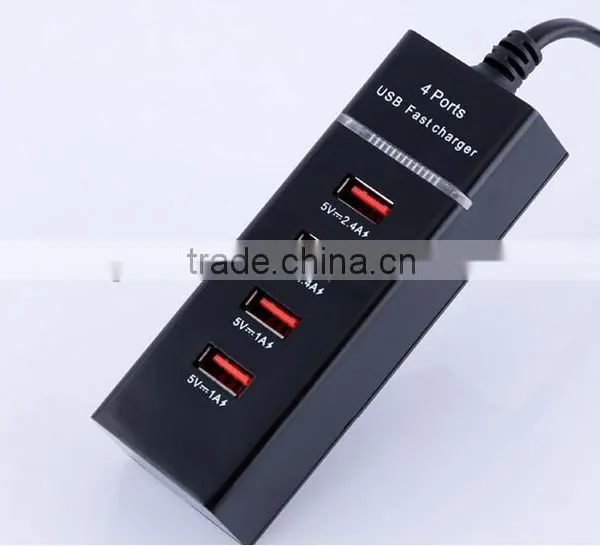 2016 New Products for IPhone Wall Charger 4 Usb Port Usb Wall Charger With Plug and Led Indicator, 4 Usb Hub photo-3