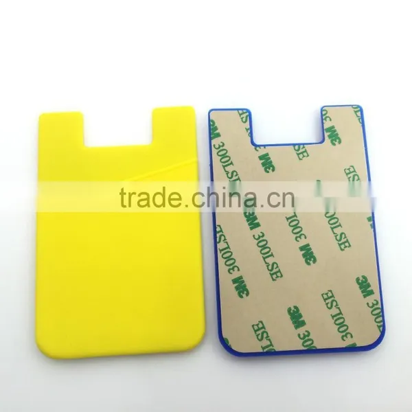 New Custom Logo Print Promotional Gift Mobile Silicone Self-adhesive Credit Card Pocket photo-5