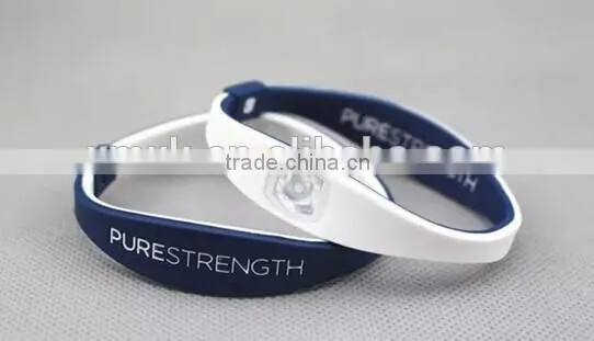 Rubber Wristband Pure Strength Silicone Bio Magnetic Bracelet photo-4