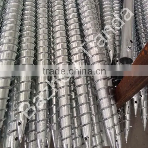 Hot-dip Galvanized Bracket Screw Pile for Solar Power System photo-4