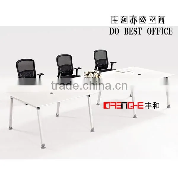 Modern fashion office furniture white conference table